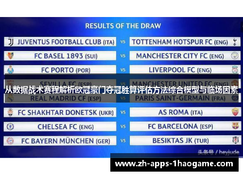 从数据战术赛程解析欧冠豪门夺冠胜算评估方法综合模型与临场因素